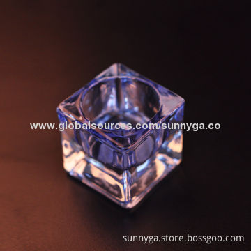 Square Candle Holder, Tea Light Glass